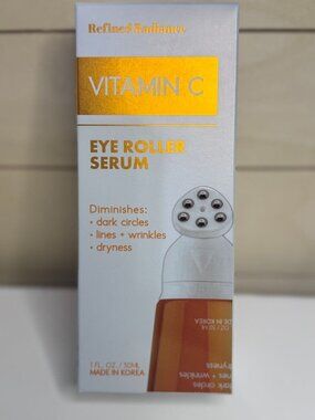 Refined Radiance Vitamin C Eye Roller Serum 1 Fl Oz Diminishes Dark Circles Wrin